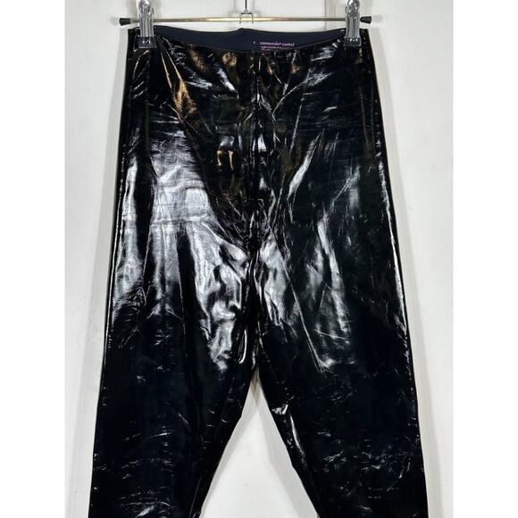 Commando BLACK Faux Patent Leather Perfect Control Leggings, US Small - Picture 4 of 12
